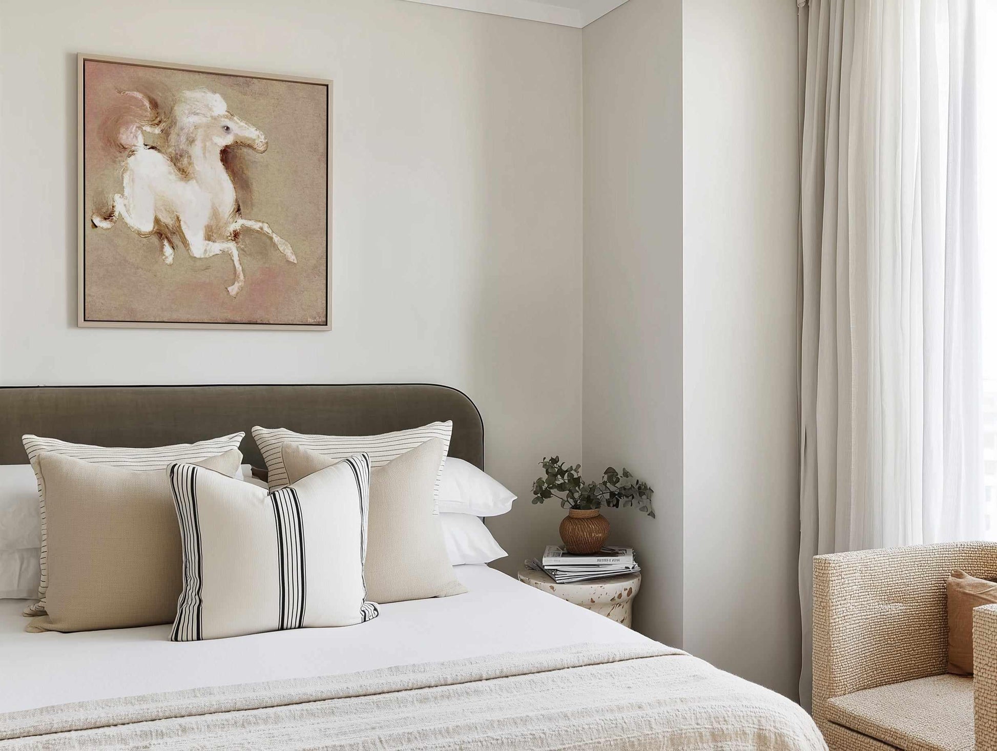 Wild Horse 1 by Marco Marella | Framed Canvas Art Print from Olive et Oriel where you can shop wallpaper and artworks online