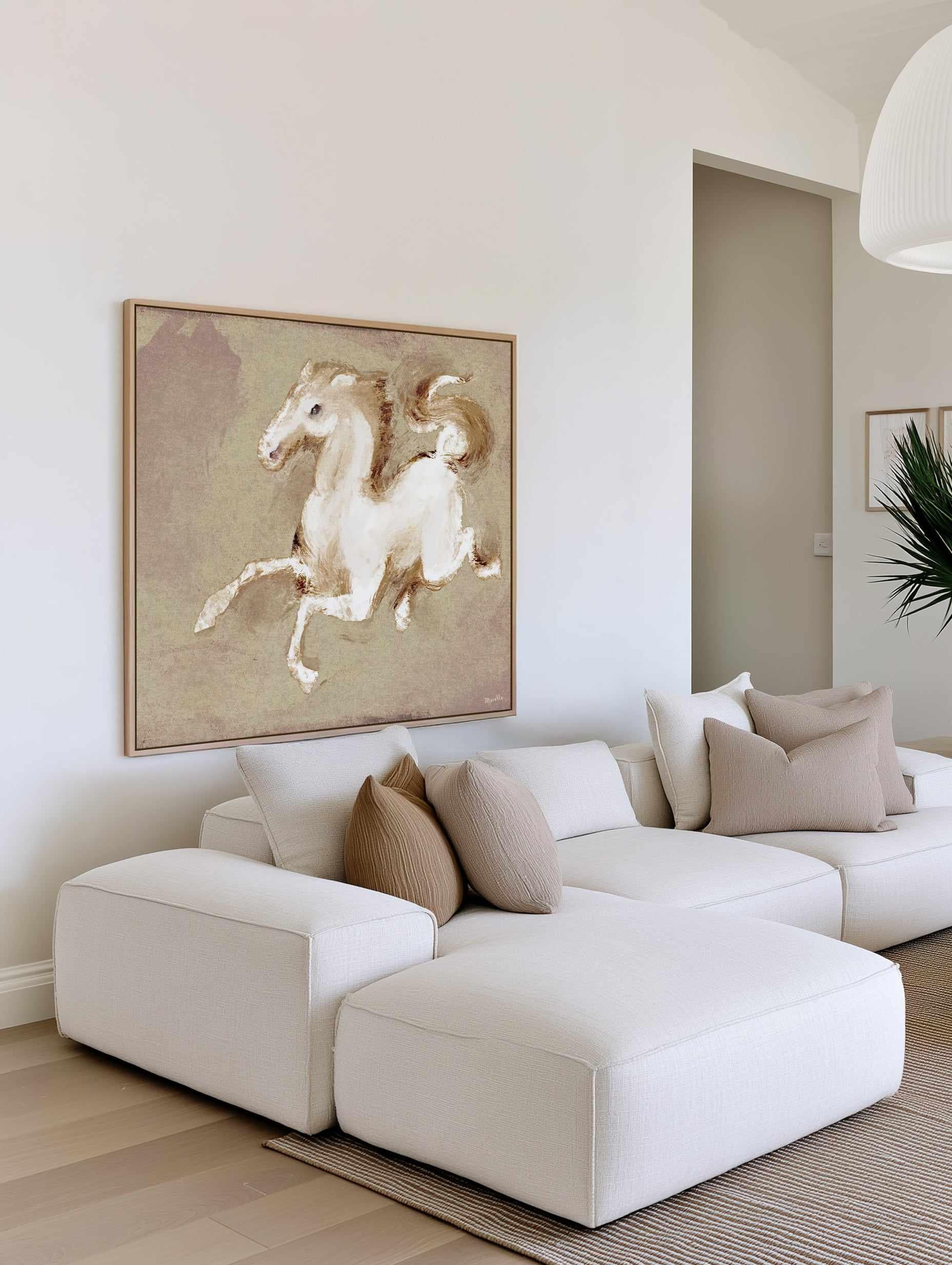 Wild Horse 2 by Marco Marella | Framed Canvas Art Print from Olive et Oriel where you can shop wallpaper and artworks online