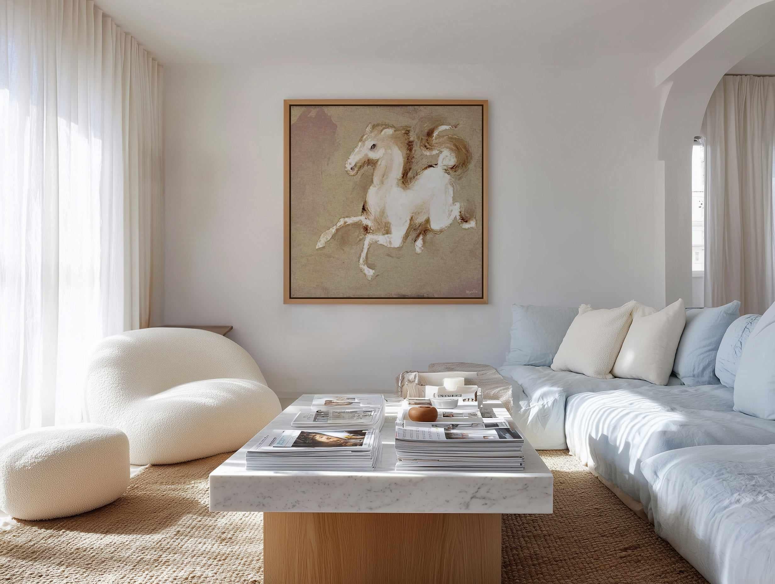 Wild Horse 2 by Marco Marella | Framed Canvas Art Print from Olive et Oriel where you can shop wallpaper and artworks online
