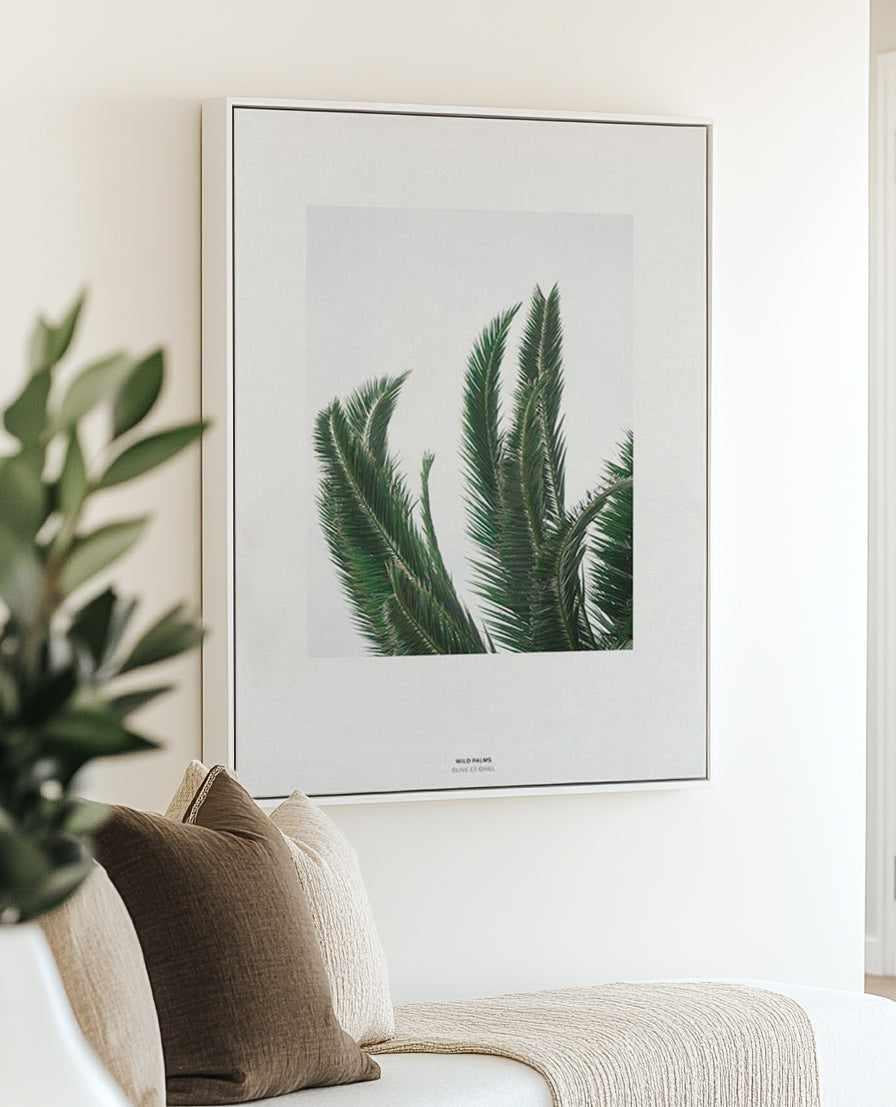 Wild Palms | Framed Canvas Art Print