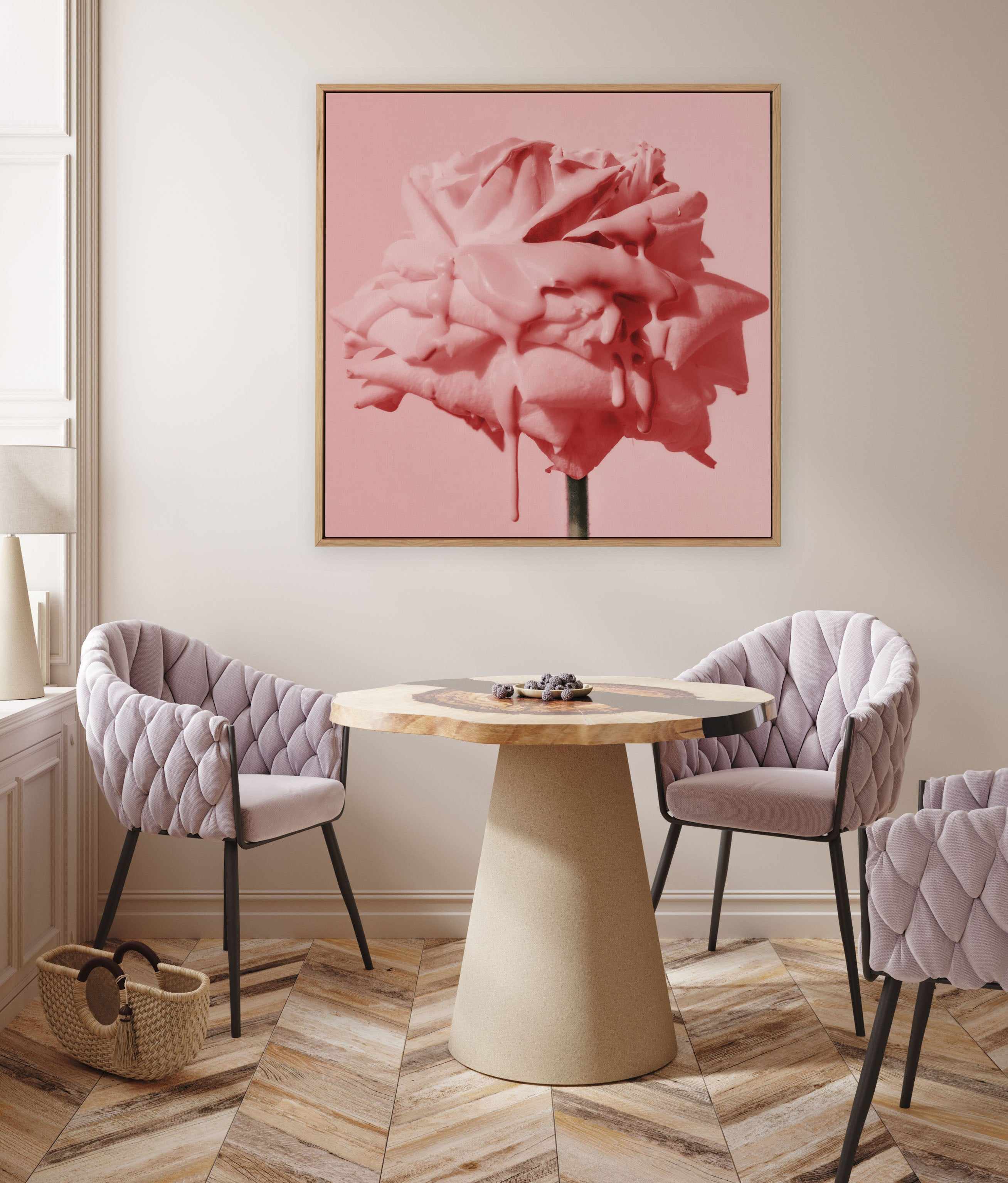 Wild Red Rose | Framed Canvas Art Print