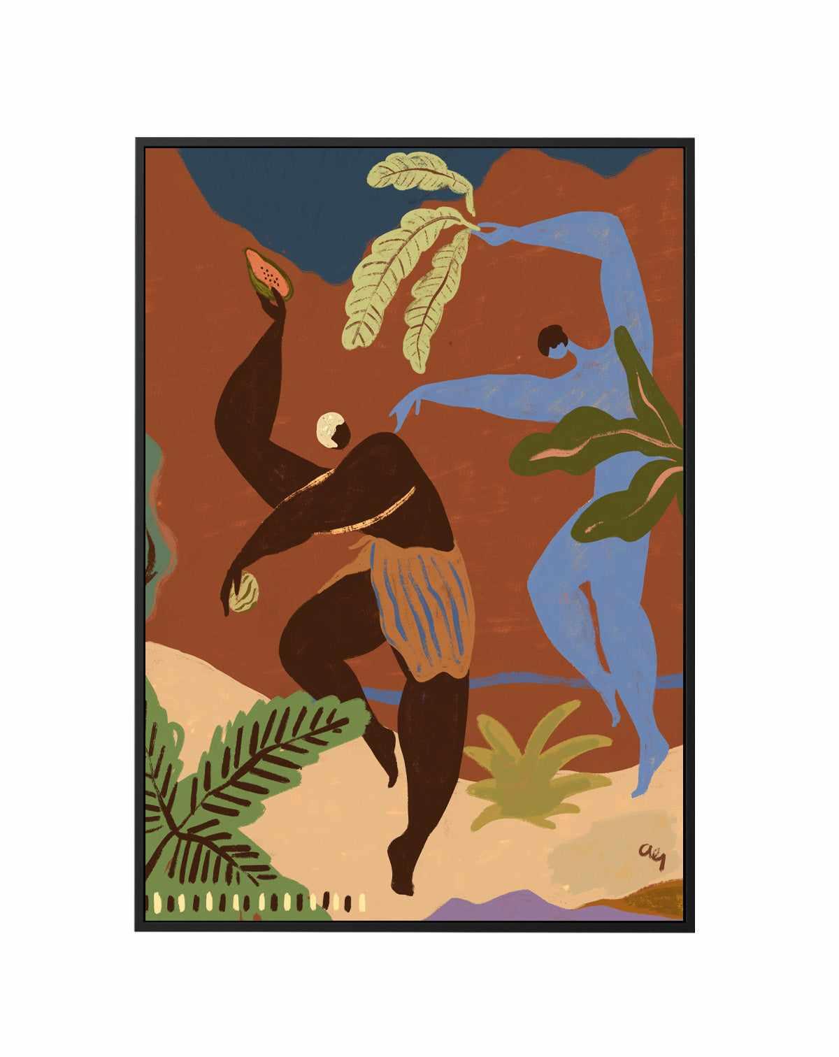 Wild Rhythm by Arty Guava | Framed Canvas Art Print from Olive et Oriel where you can shop wallpaper and artworks online