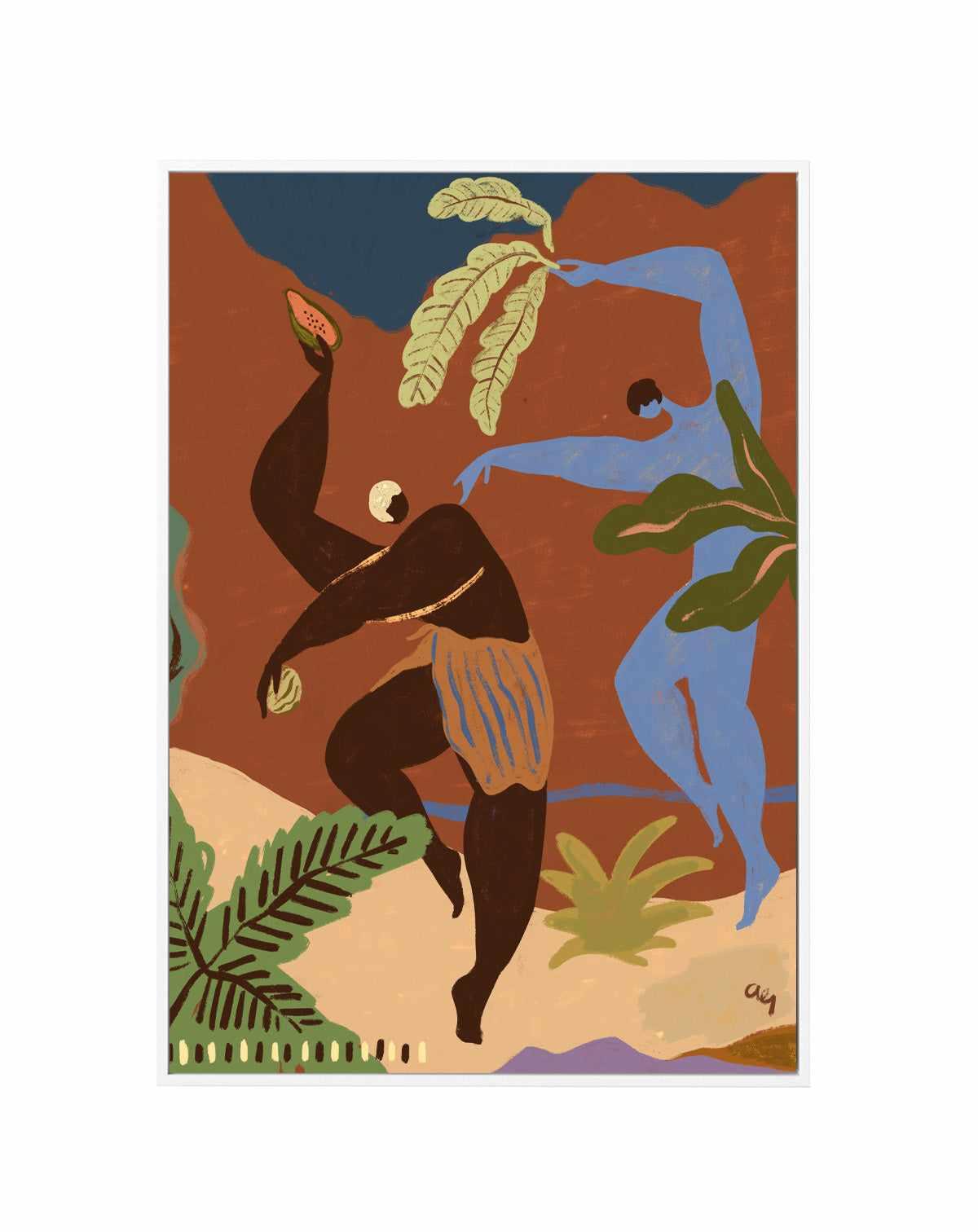 Wild Rhythm by Arty Guava | Framed Canvas Art Print from Olive et Oriel where you can shop wallpaper and artworks online