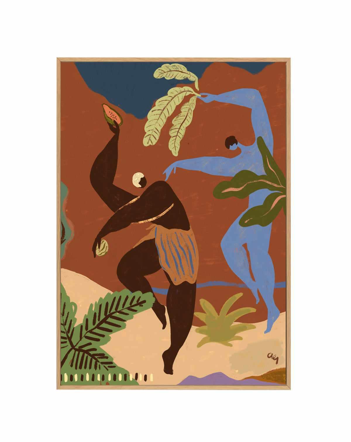 Wild Rhythm by Arty Guava | Framed Canvas Art Print from Olive et Oriel where you can shop wallpaper and artworks online