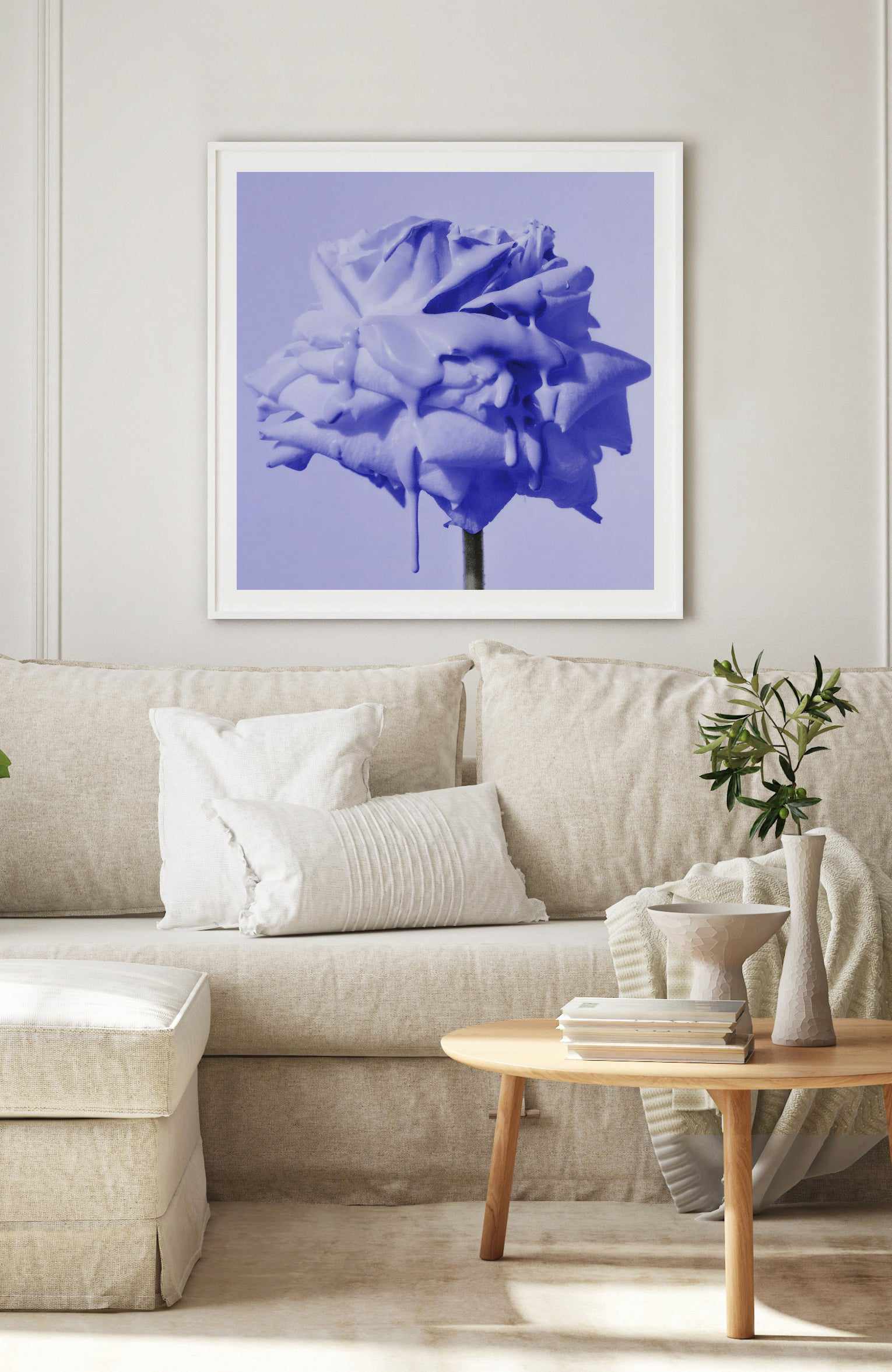 Wild Rose Blue Pop | Art Print