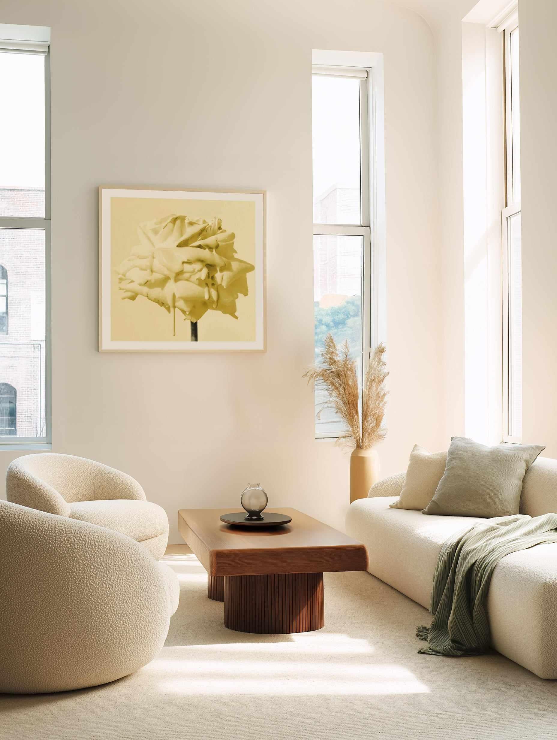 Wild Rose Yellow | Art Print from Olive et Oriel where you can shop wallpaper and artworks online