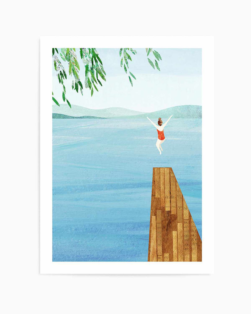 Wild Swimming by Henry Rivers Art Print