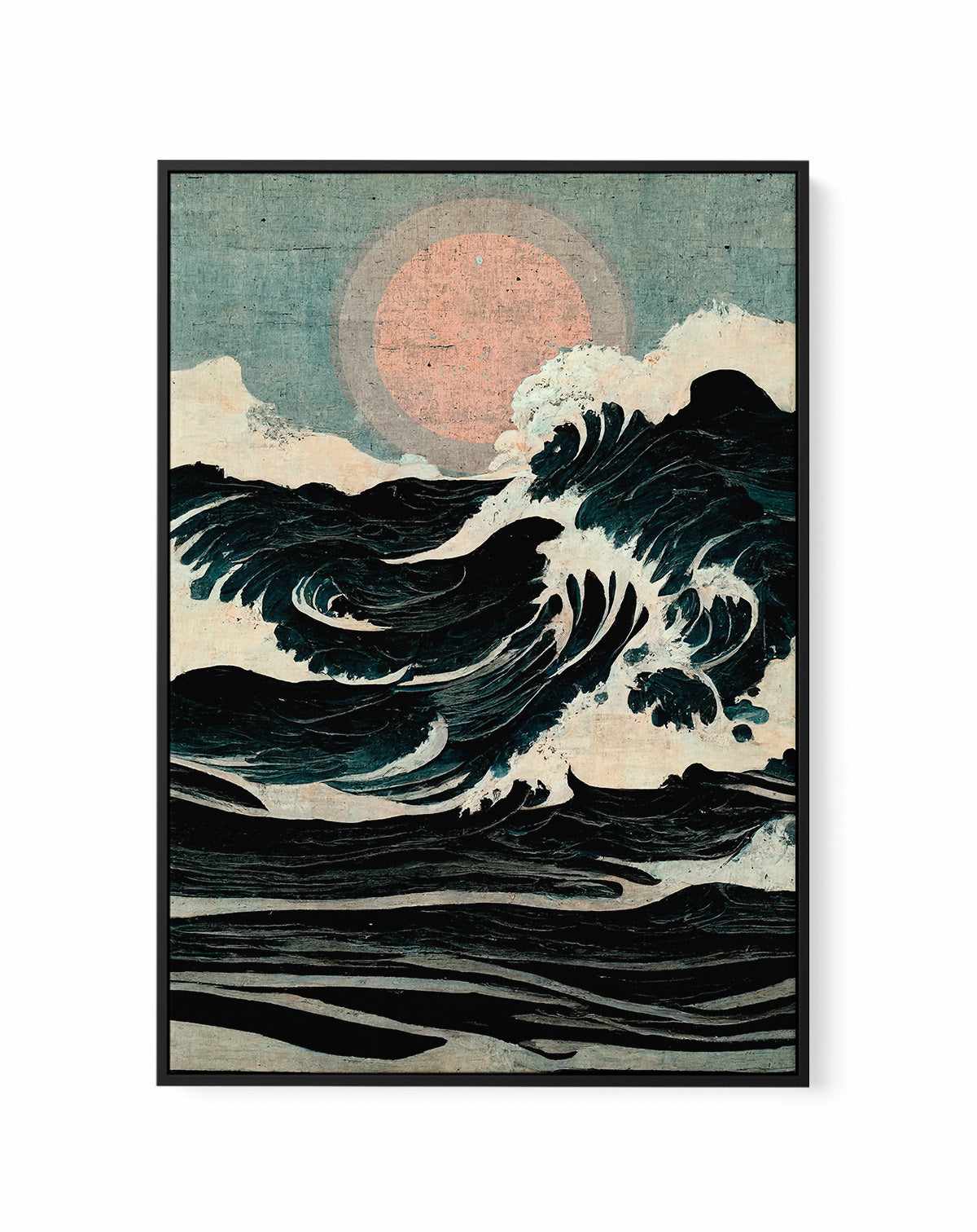 Wild Waves by Treechild | Framed Canvas Art Print