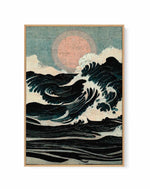 Wild Waves by Treechild | Framed Canvas Art Print