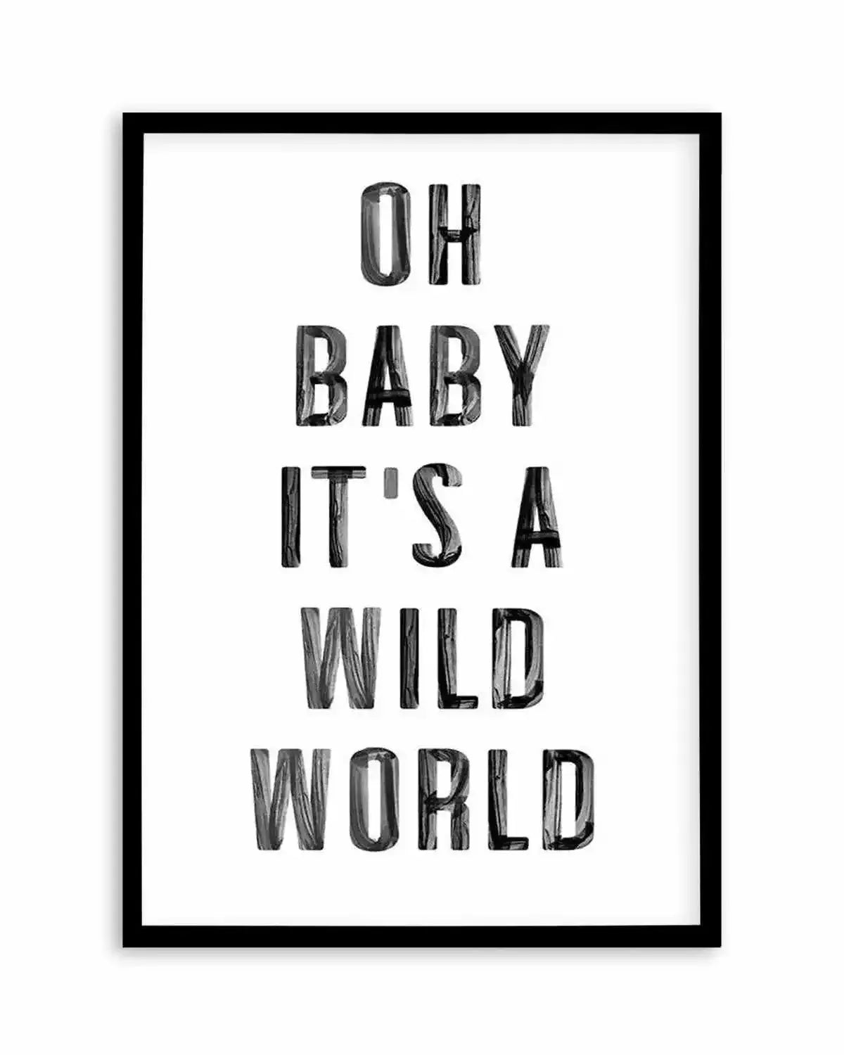 Wild World Art Print from Olive et Oriel where you can shop wallpaper and artworks online