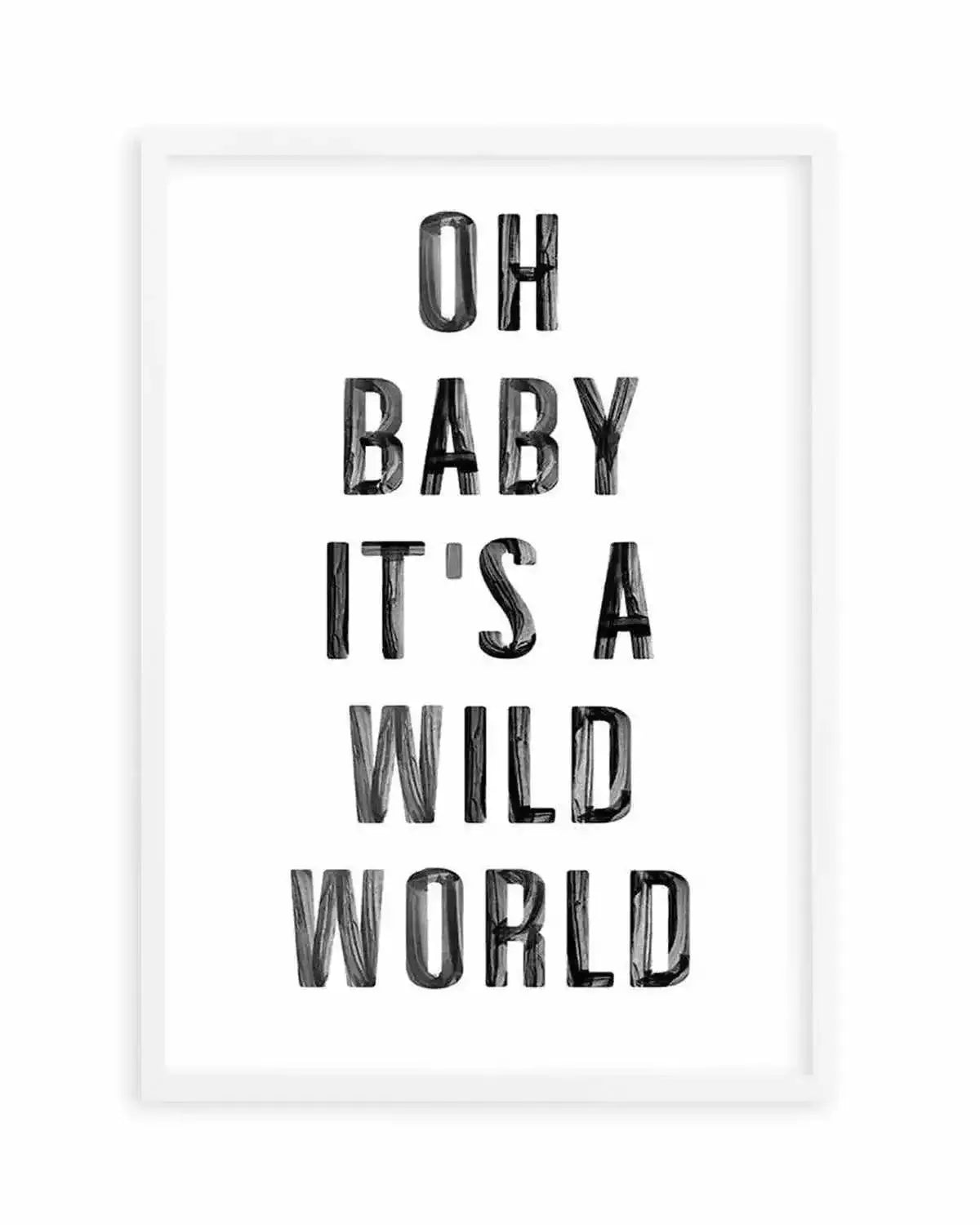 Wild World Art Print from Olive et Oriel where you can shop wallpaper and artworks online