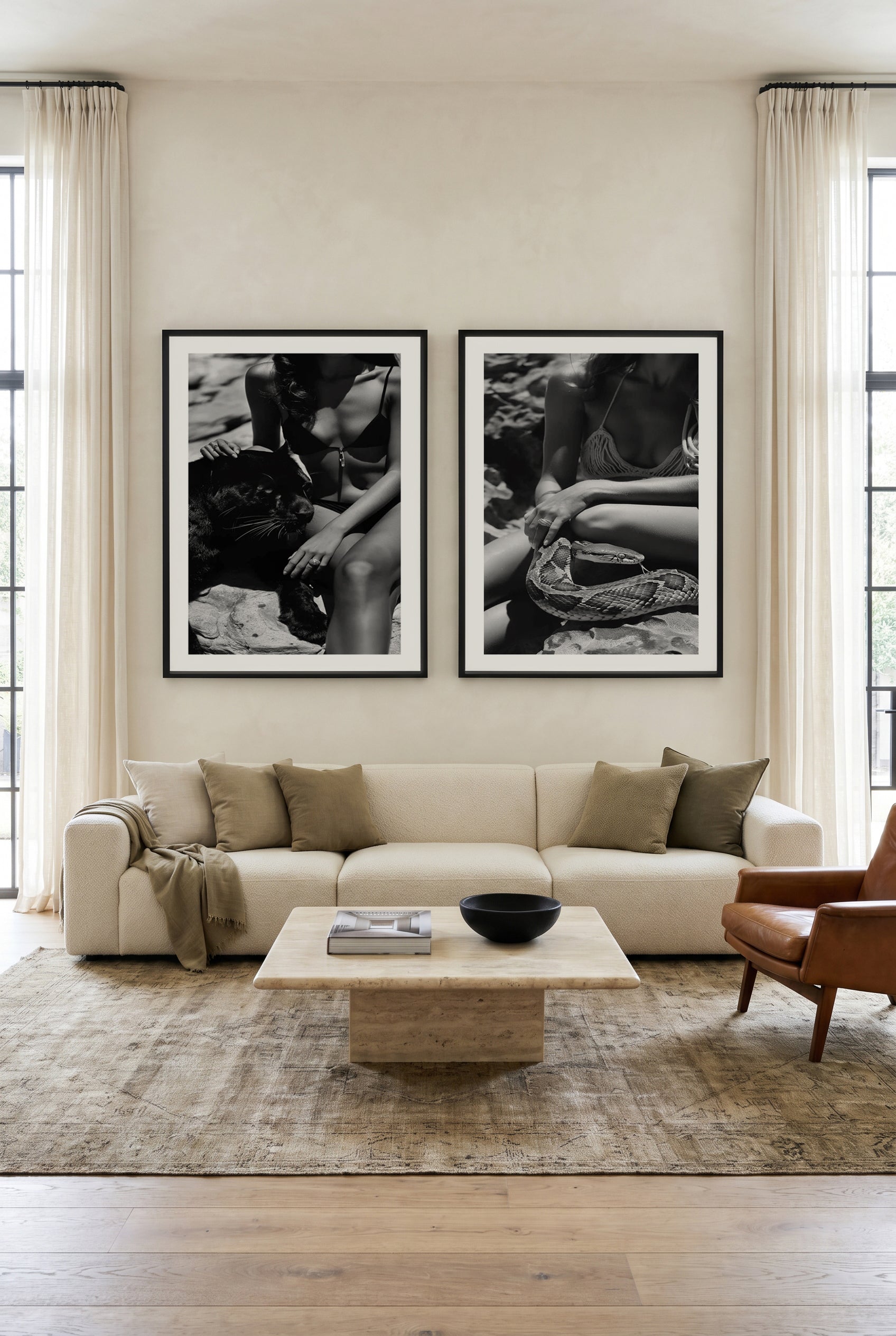 Wild Summer I & II Art Print Set of 2 | Matching Wall Art
