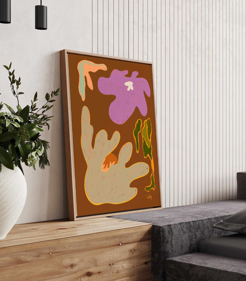 Wildflowers by Arty Guava | Framed Canvas Art Print
