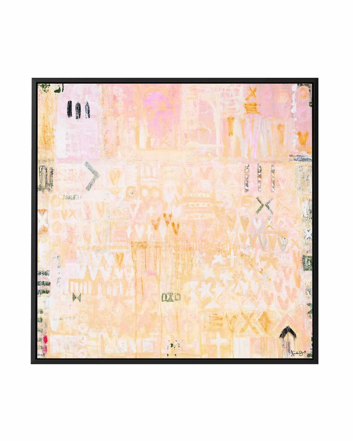 Willing To Play The Game by Jackie Green | Framed Canvas Art Print from Olive et Oriel where you can shop wallpaper and artworks online