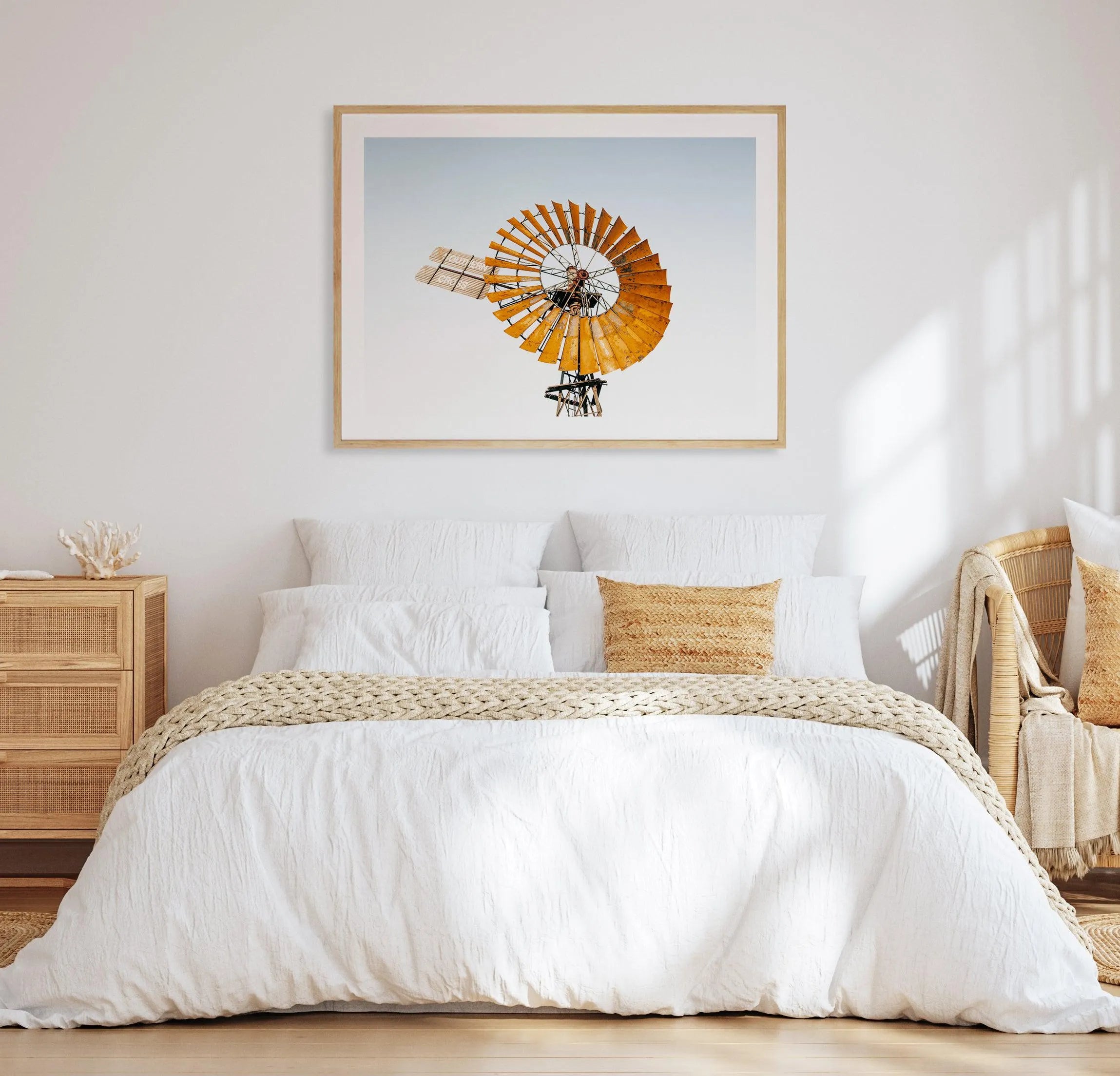 Windmill by Kellie Morris Art Print from Olive et Oriel where you can shop wallpaper and artworks online