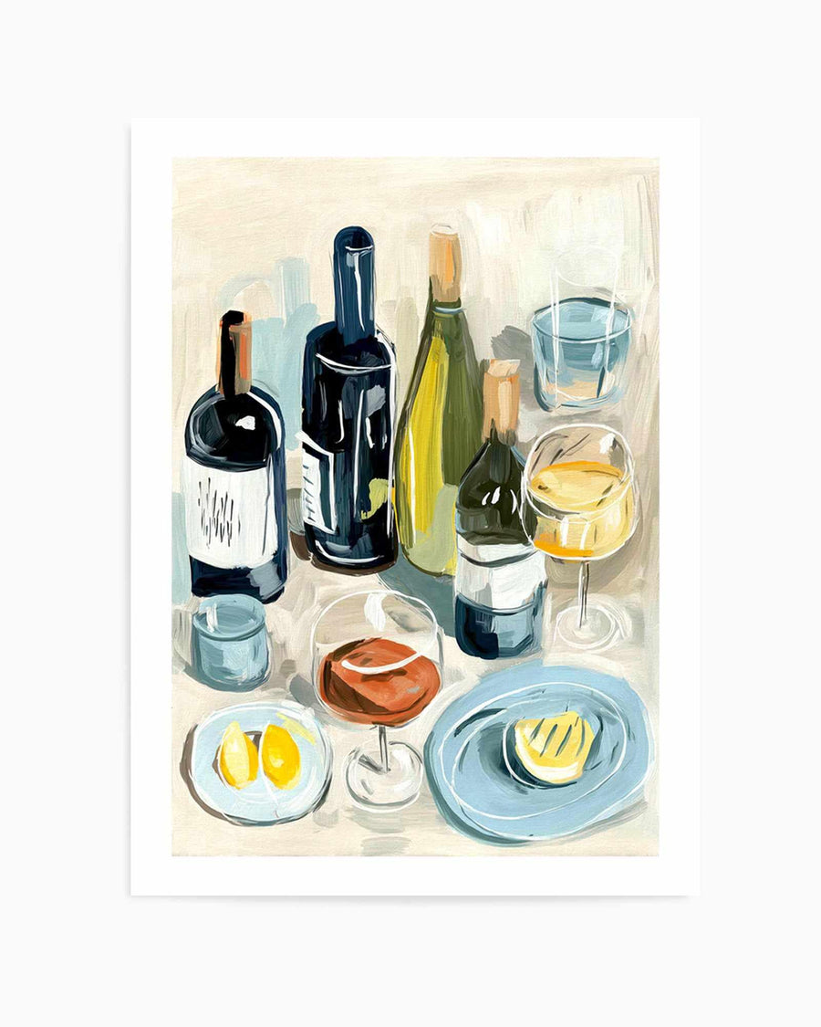 Wine Club | Art Print from Olive et Oriel where you can shop wallpaper and artworks online