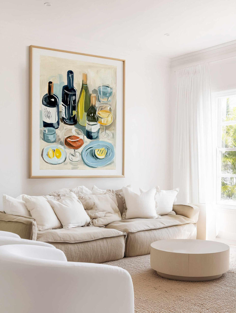 Wine Club | Art Print from Olive et Oriel where you can shop wallpaper and artworks online