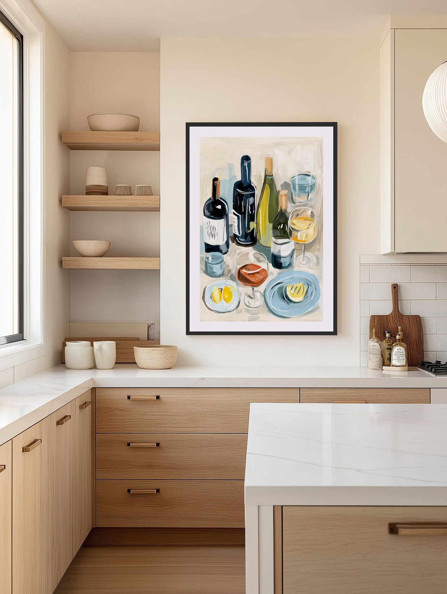 Wine Club | Art Print from Olive et Oriel where you can shop wallpaper and artworks online