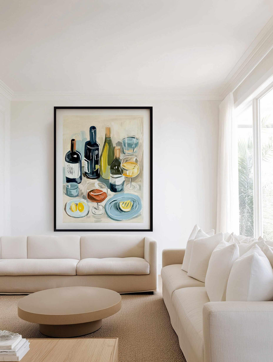 Wine Club | Art Print from Olive et Oriel where you can shop wallpaper and artworks online