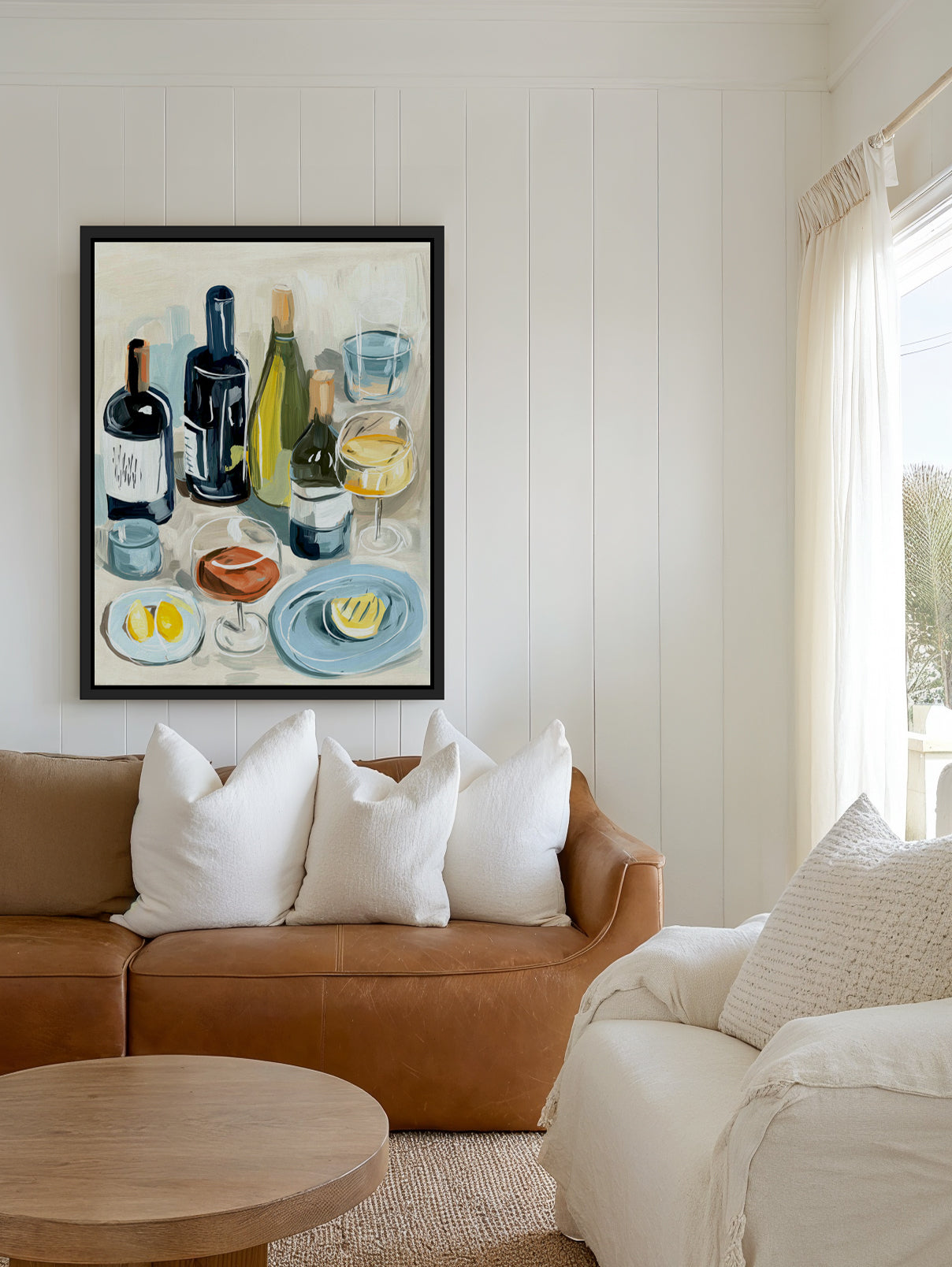 Wine Club | Framed Canvas Art Print from Olive et Oriel where you can shop wallpaper and artworks online