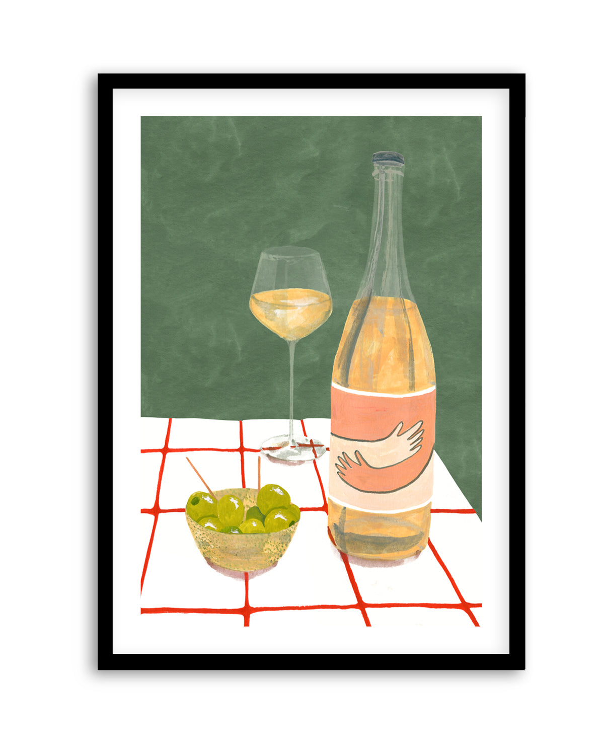 Wine Hug by Laura Page | Art Print