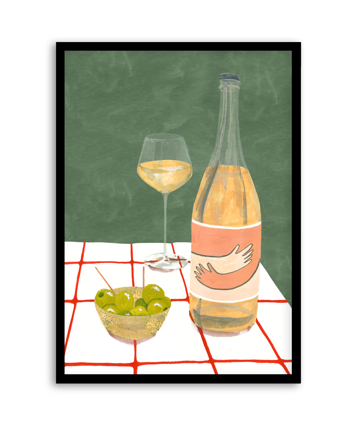Wine Hug by Laura Page | Art Print