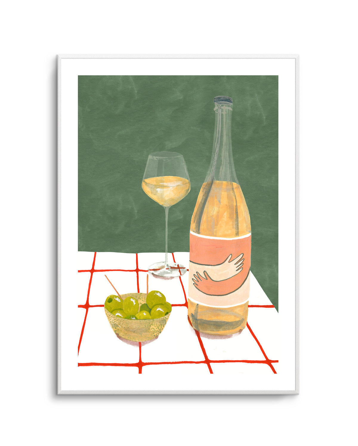 Wine Hug by Laura Page | Art Print