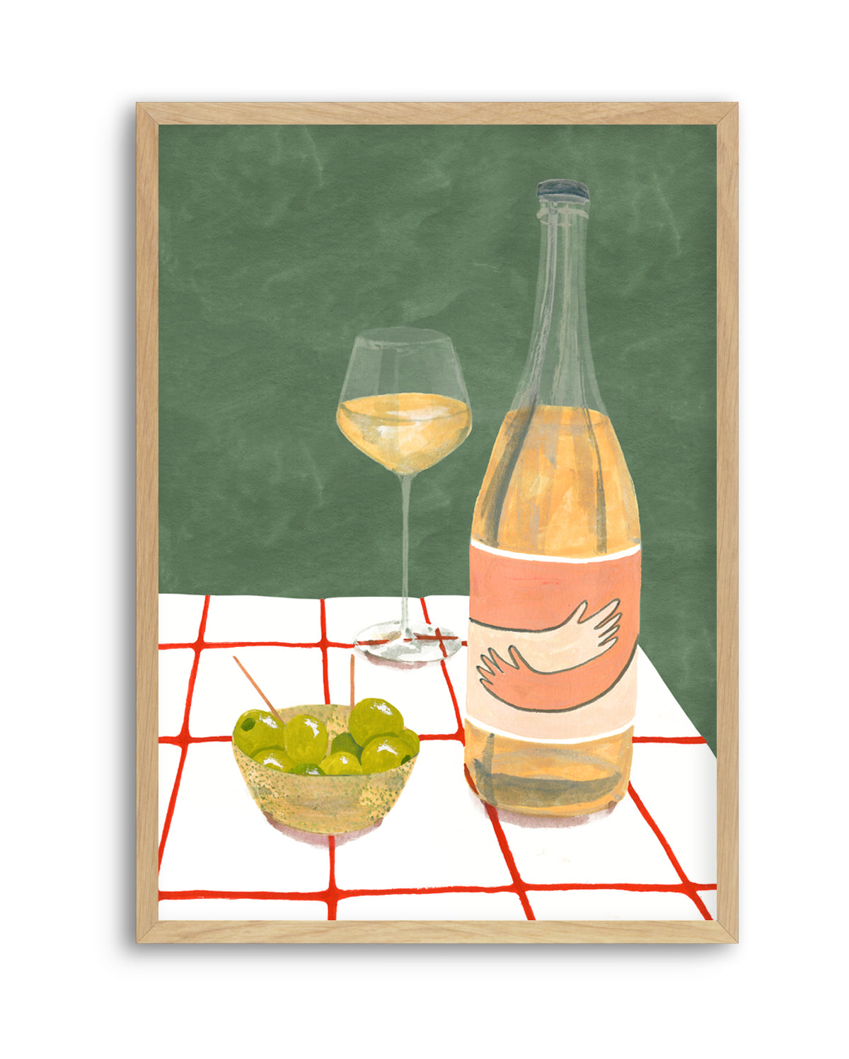 Wine Hug by Laura Page | Art Print