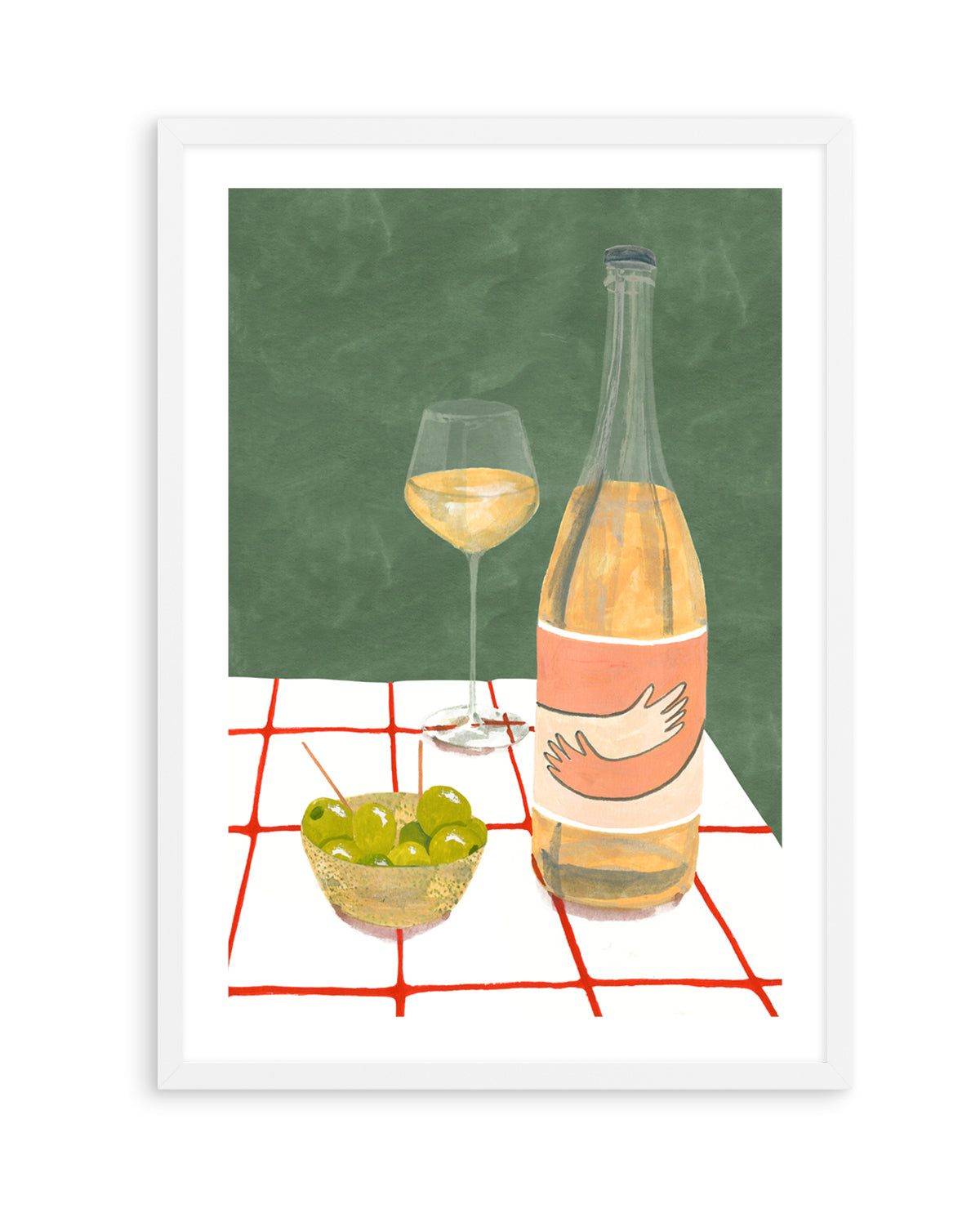 Wine Hug by Laura Page | Art Print