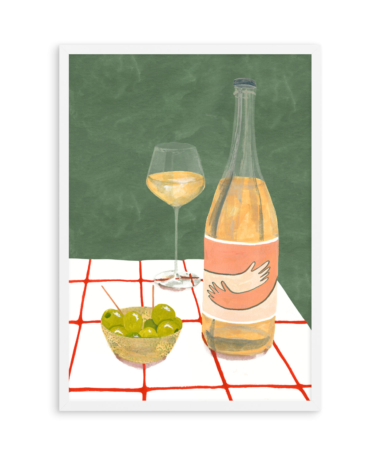 Wine Hug by Laura Page | Art Print