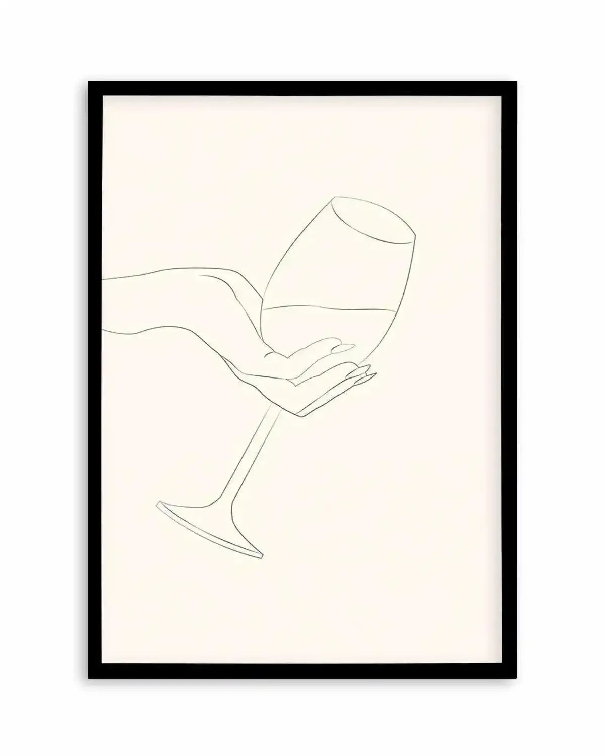 Wine Line Art I Art Print from Olive et Oriel where you can shop wallpaper and artworks online