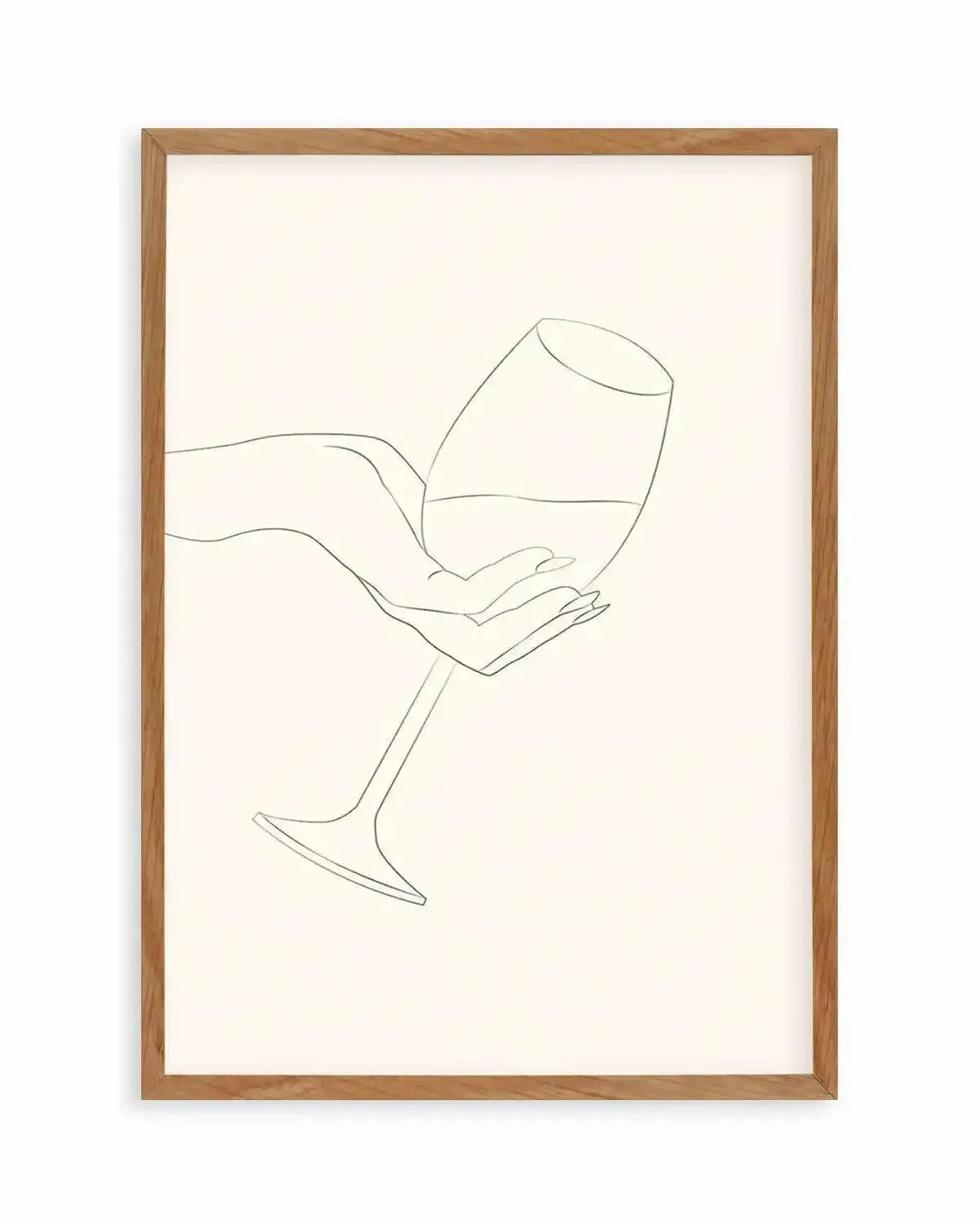 Wine Line Art I Art Print from Olive et Oriel where you can shop wallpaper and artworks online