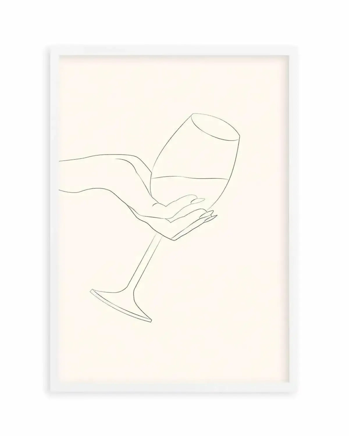 Wine Line Art I Art Print from Olive et Oriel where you can shop wallpaper and artworks online