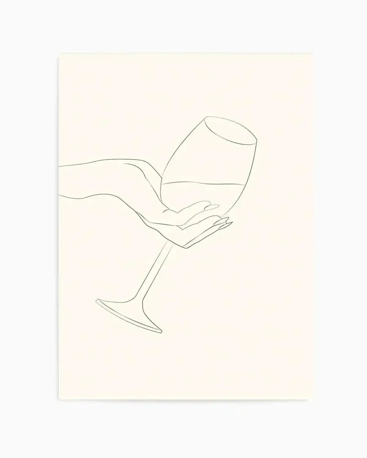 Wine Line Art I Art Print from Olive et Oriel where you can shop wallpaper and artworks online