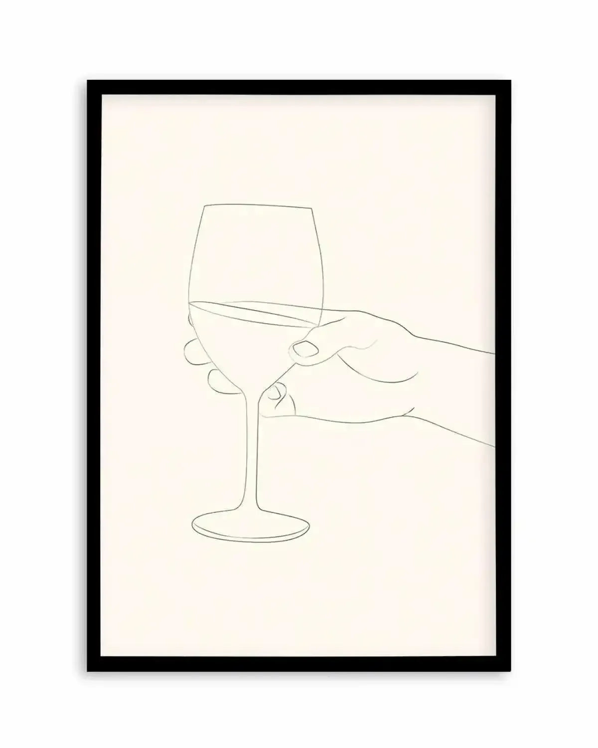 Wine Line Art II Art Print from Olive et Oriel where you can shop wallpaper and artworks online
