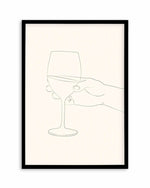 Wine Line Art II Art Print