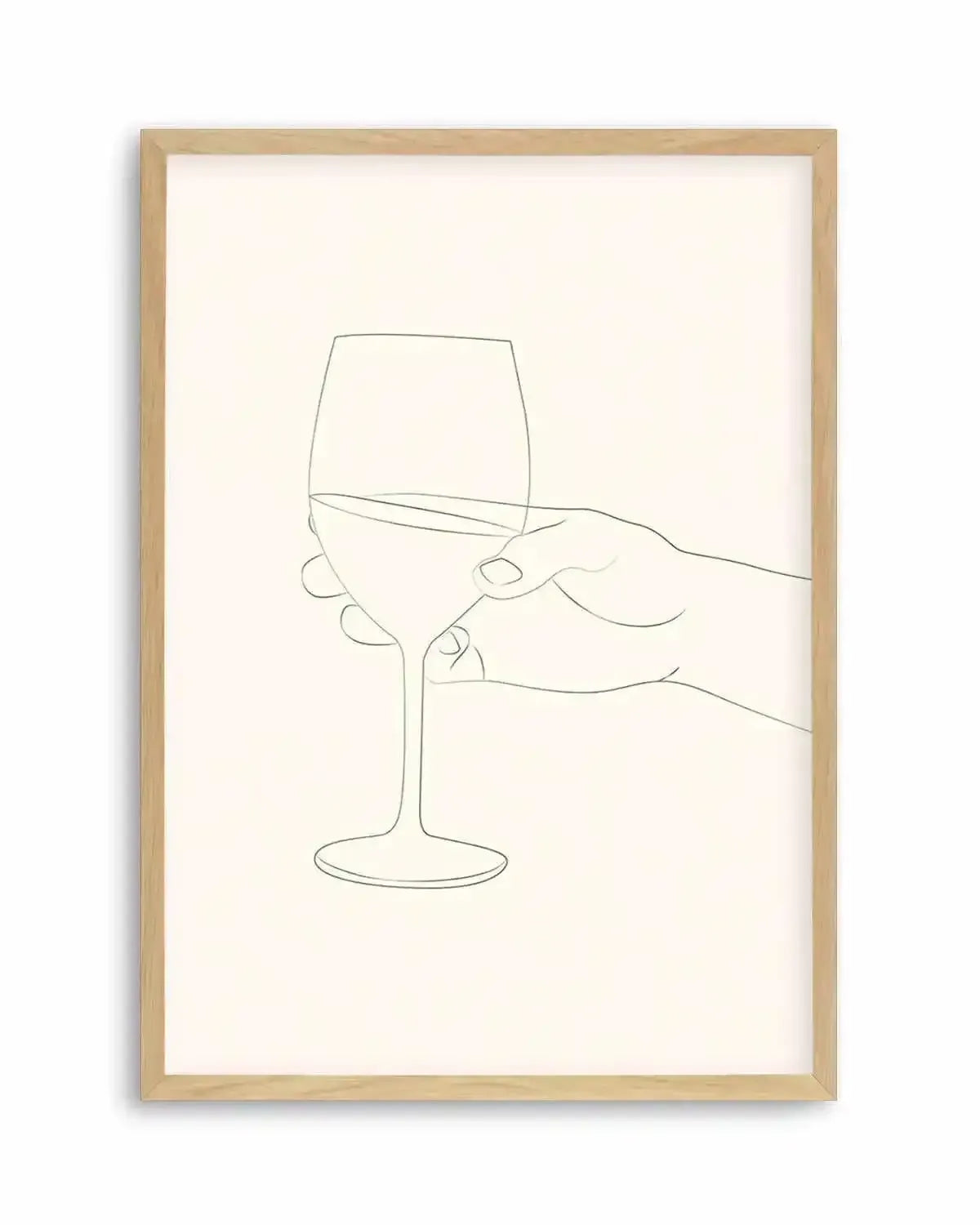 Wine Line Art II Art Print from Olive et Oriel where you can shop wallpaper and artworks online
