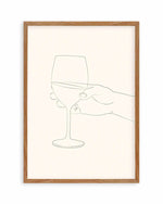 Wine Line Art II Art Print