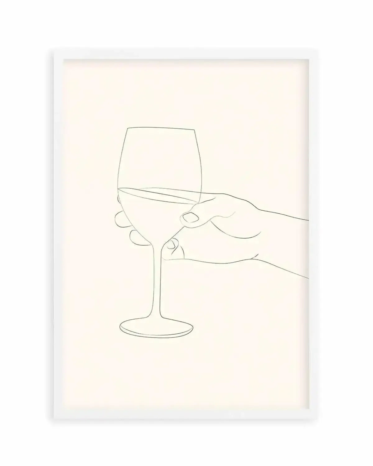 Wine Line Art II Art Print from Olive et Oriel where you can shop wallpaper and artworks online