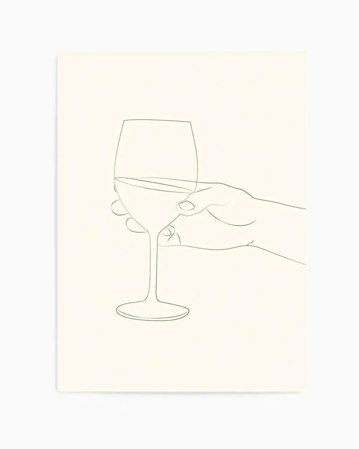 Wine Line Art II Art Print from Olive et Oriel where you can shop wallpaper and artworks online