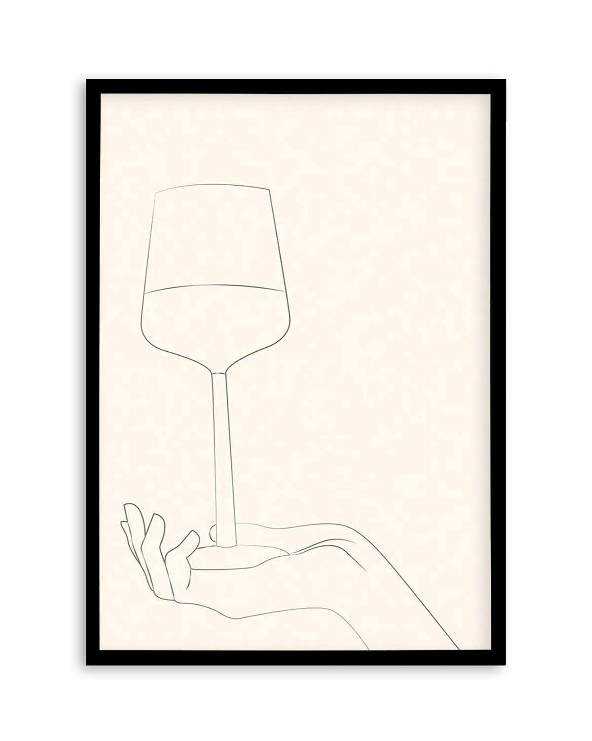 Wine Line Art III Art Print