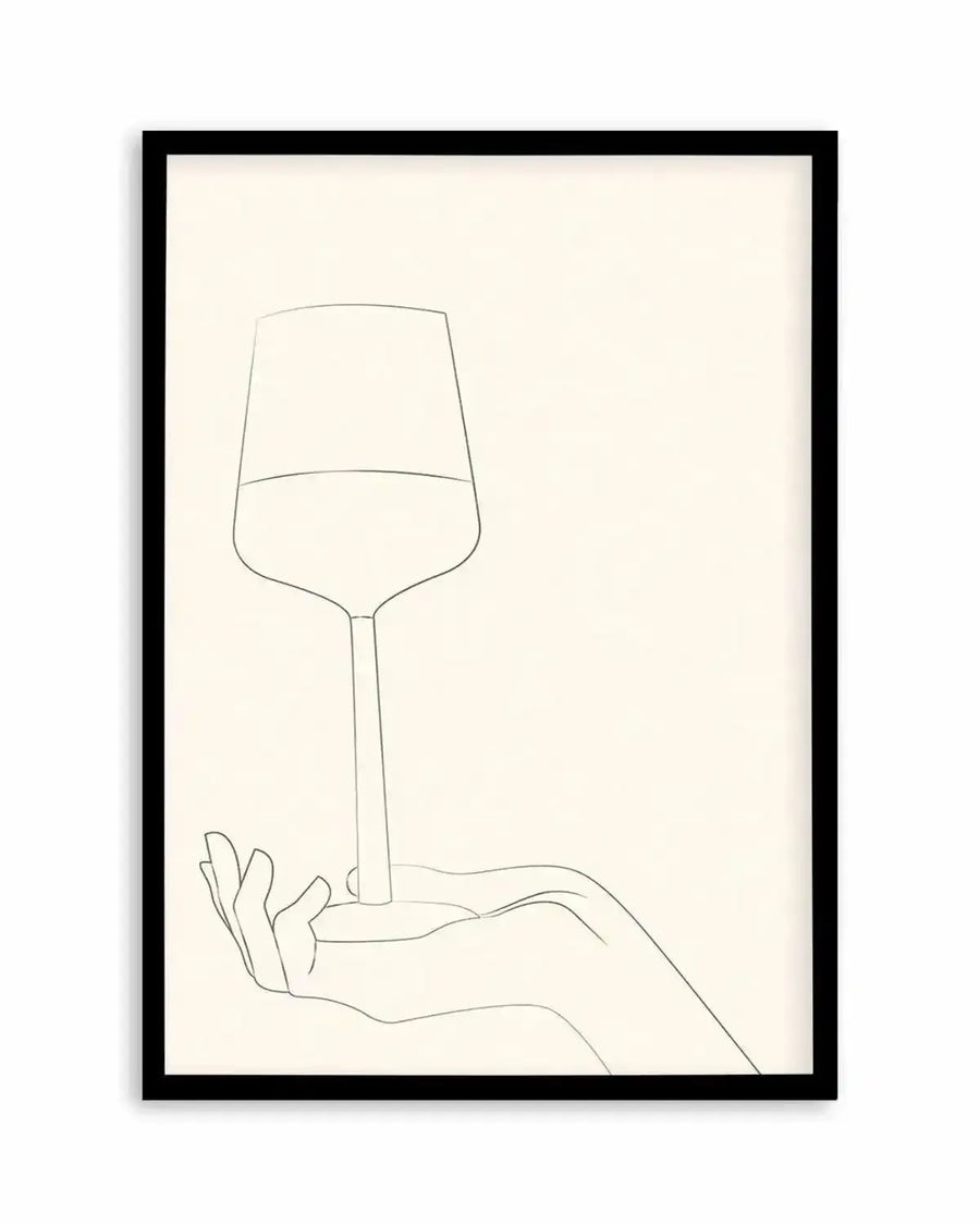 Wine Line Art III Art Print from Olive et Oriel where you can shop wallpaper and artworks online