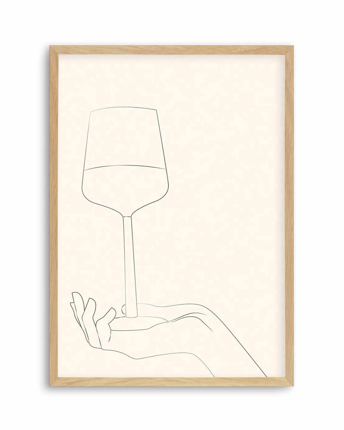 Wine Line Art III Art Print