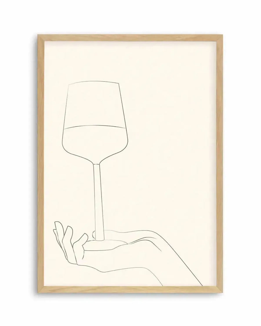 Wine Line Art III Art Print from Olive et Oriel where you can shop wallpaper and artworks online