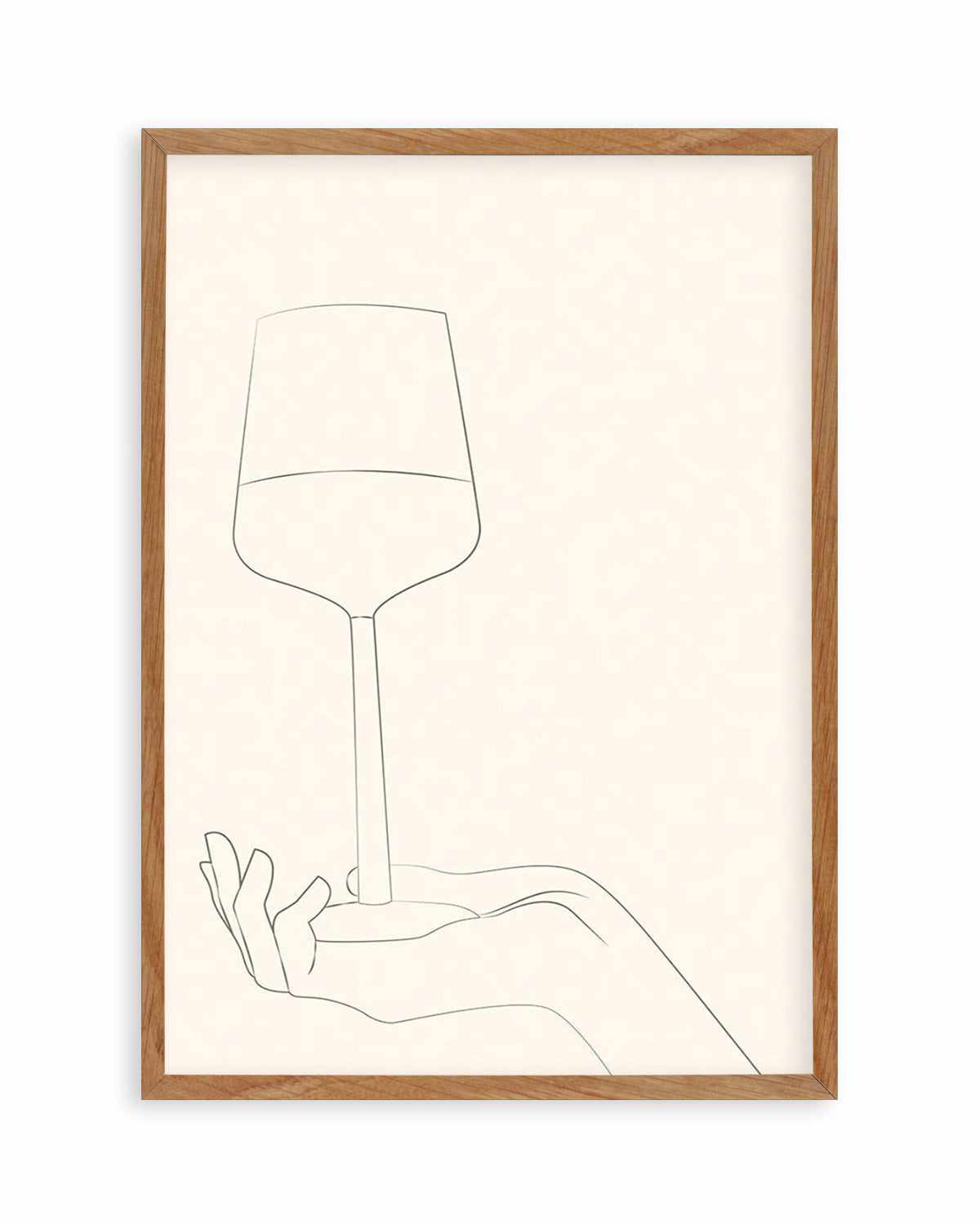 Wine Line Art III Art Print