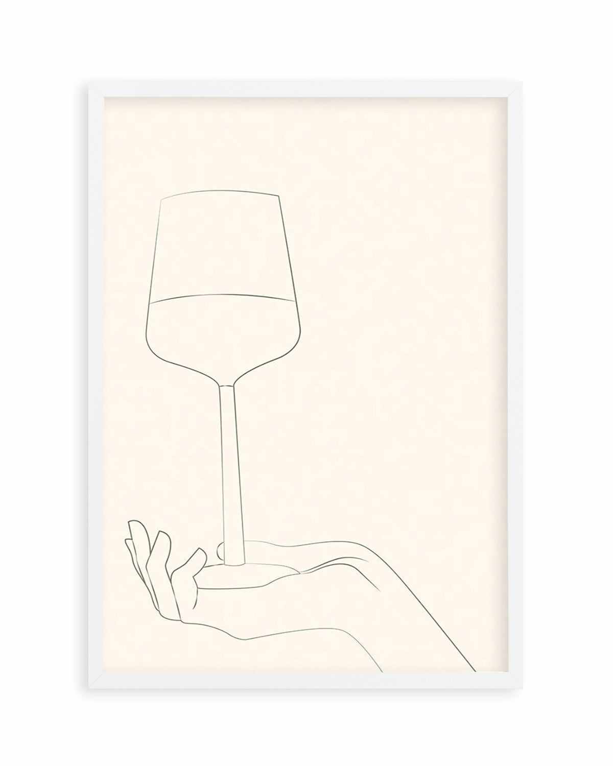 Wine Line Art III Art Print