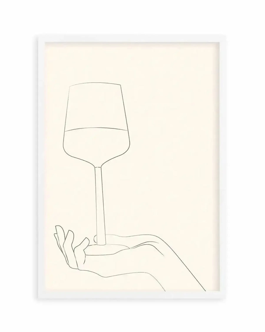 Wine Line Art III Art Print from Olive et Oriel where you can shop wallpaper and artworks online
