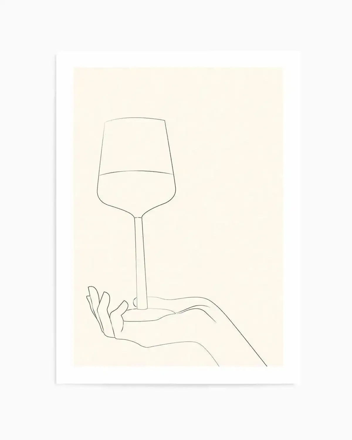 Wine Line Art III Art Print from Olive et Oriel where you can shop wallpaper and artworks online