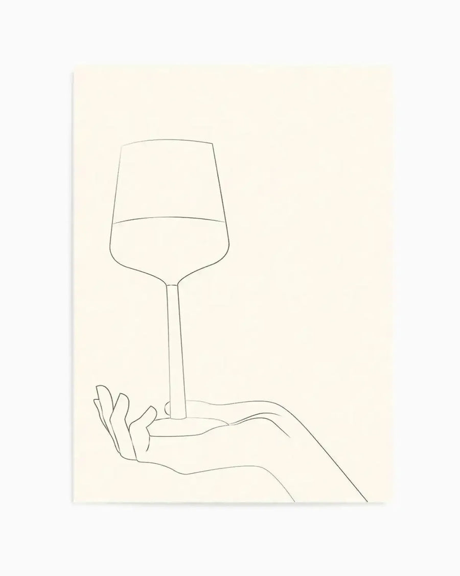 Wine Line Art III Art Print from Olive et Oriel where you can shop wallpaper and artworks online