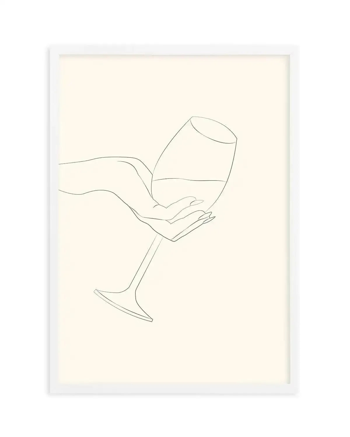 Wine Line Art I Art Print-PRINT-Olive et Oriel-Olive et Oriel-A5 | 5.8" x 8.3" | 14.8 x 21cm-White-With White Border-Buy-Australian-Art-Prints-Online-with-Olive-et-Oriel-Your-Artwork-Specialists-Austrailia-Decorate-With-Coastal-Photo-Wall-Art-Prints-From-Our-Beach-House-Artwork-Collection-Fine-Poster-and-Framed-Artwork